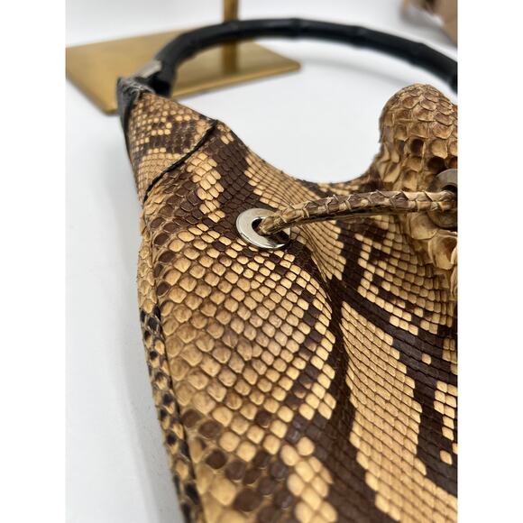 Gucci Vintage Tom Ford Python Bamboo Shoulder Bag [Refurbished] - Picture 14 of 15